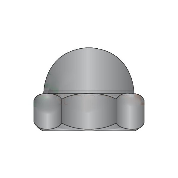 Newport Fasteners Low Crown Acorn Nut, 5/16"-18, Steel, Zinc Plated, 0.385 in H, 1000 PK 676453 - main